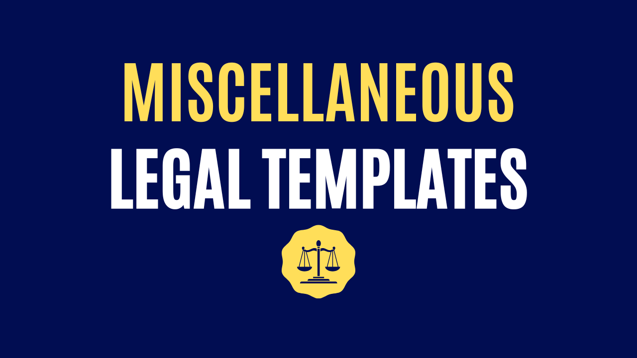 Other Legal Templates